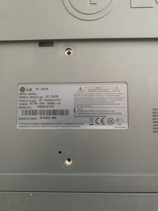 TV LCD LG 23’’ com comando original – Totalmente funcional
