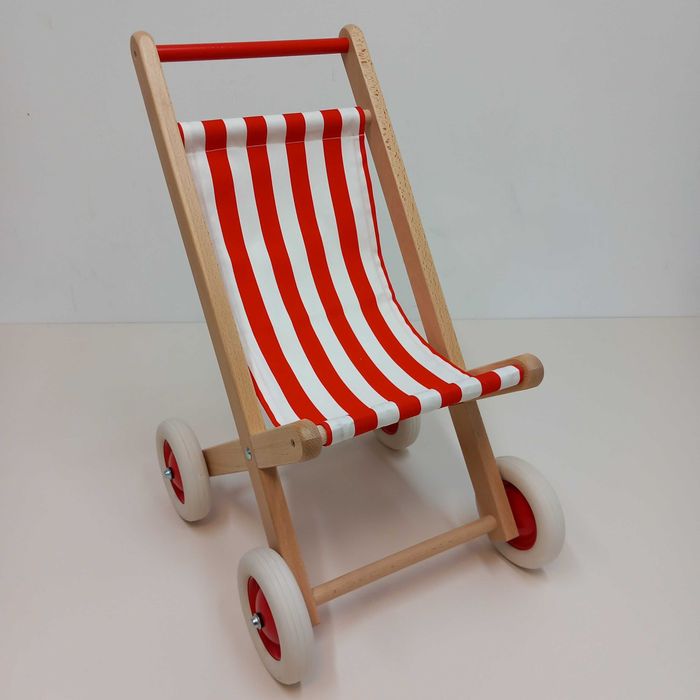 Drewniany wózek "Maya" dla lalek A