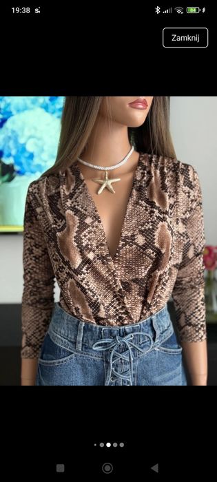 Bluzka body S panterka