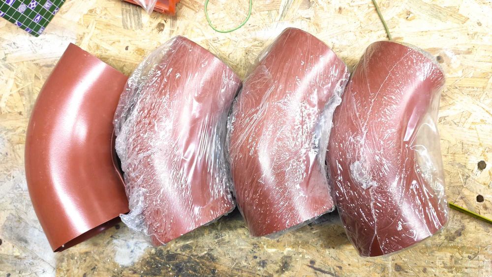 Budmat flamingo kolano 60 stopni  rynny fi 95/100 kolor Ceglasty