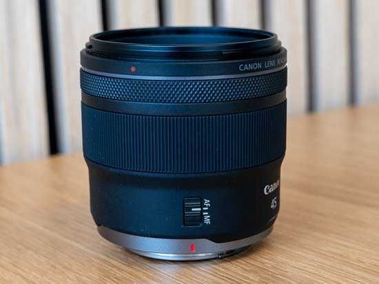 Canon 45mm 1.2 STM + JJC Lens Hood