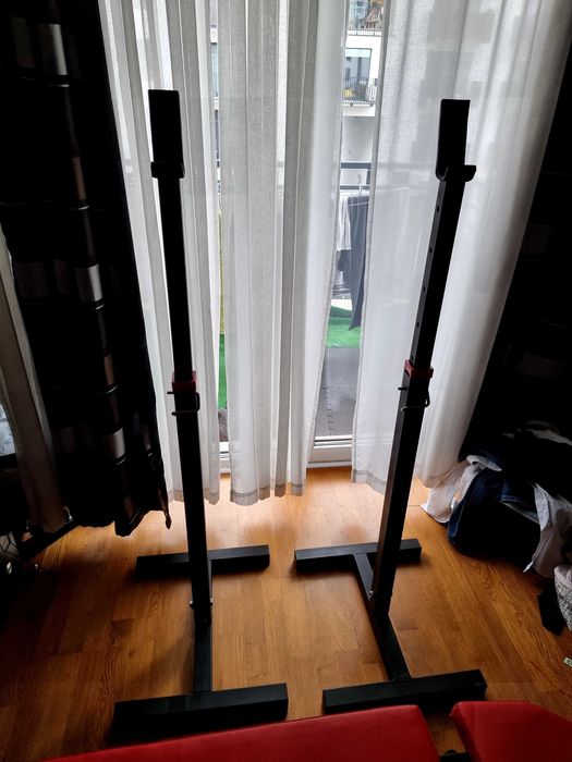 Ławka + stojaki kelton. Używane, bardzo dobry stan.