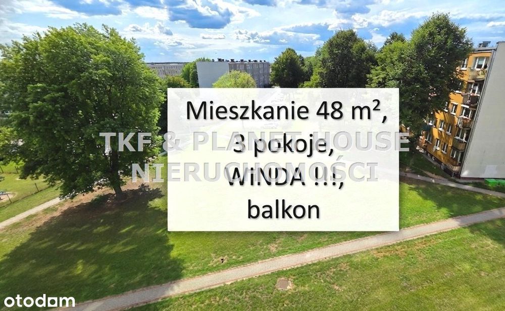 Mieszkanie 48m2,balkon,winda,Tomaszów Maz.