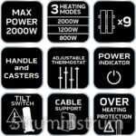 Масляний обігрівач 2000 Вт 9 ребер