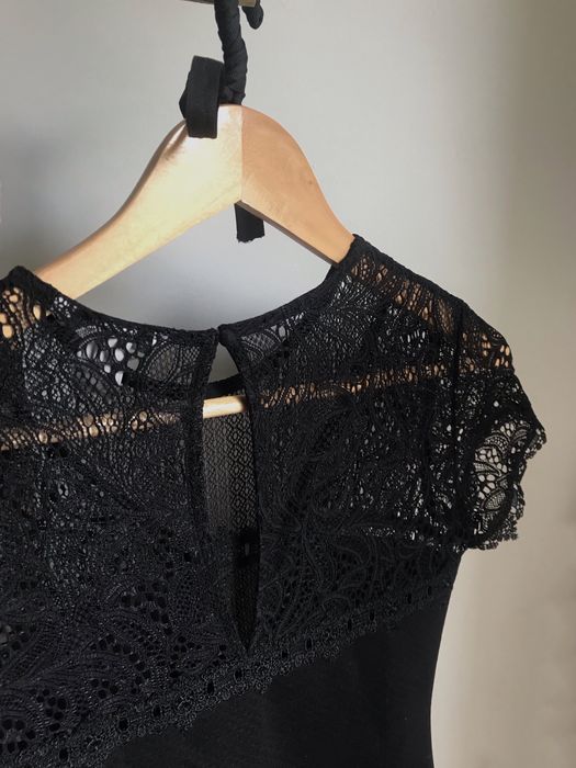 Camisola preta com renda H&M