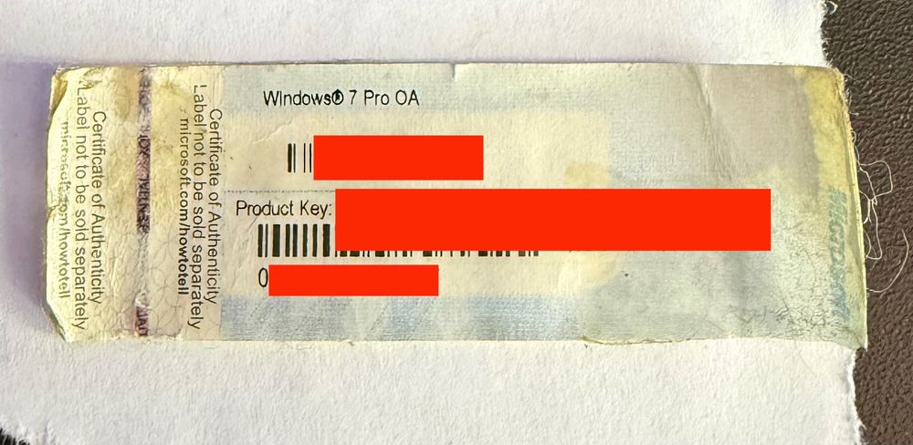 Dwie naklejki Windows 7