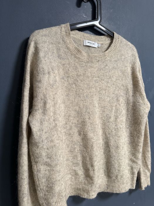 Beżowy sweter sweterek MSCH Copenhagen M/L  Moher wełna
