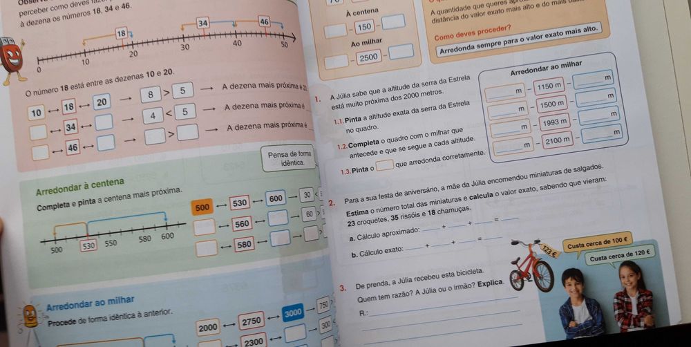 Manual escolar Matemática 3.º ano - NOVO.