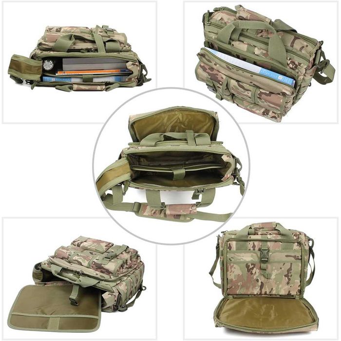 Велика дорожня тактична сумка для документів і ноутбука 15.6 KT6003602