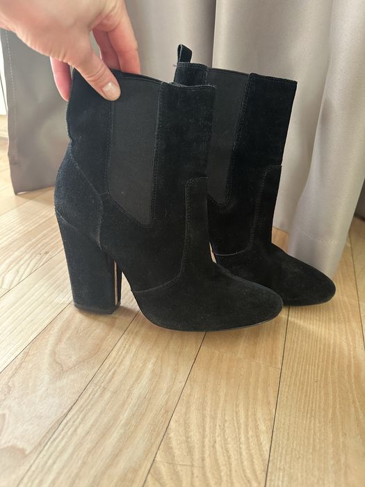 Ботильони Massimo dutti, замш