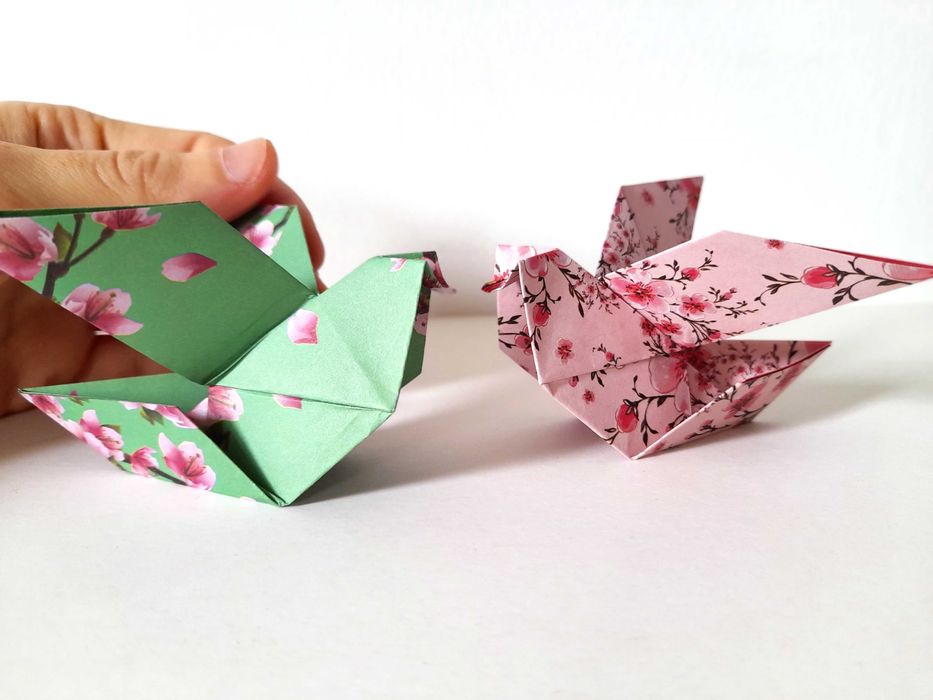 Lembranças de casamento ave, festas de aniversário, pássaros de origami