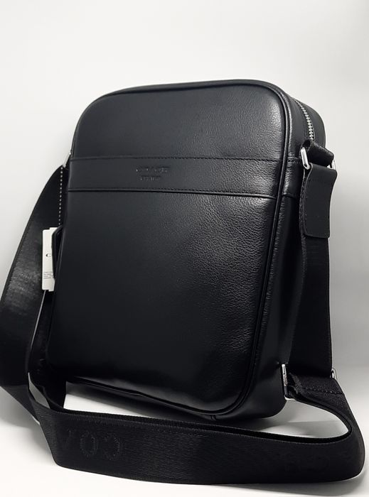 Чоловіча сумка коач барсетка | Мужская кожаная сумка коач месенджер