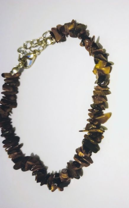 Bransoletka kamień "tygrysie oko" unisex nowa