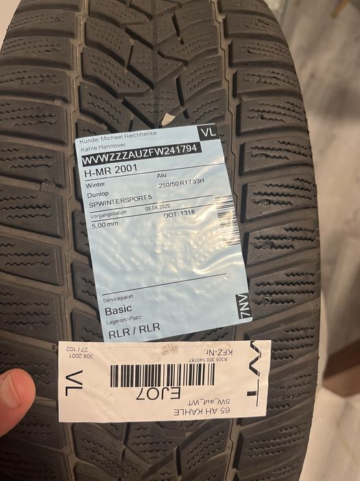 Jantes origibais vw golf 7 com pneus novos