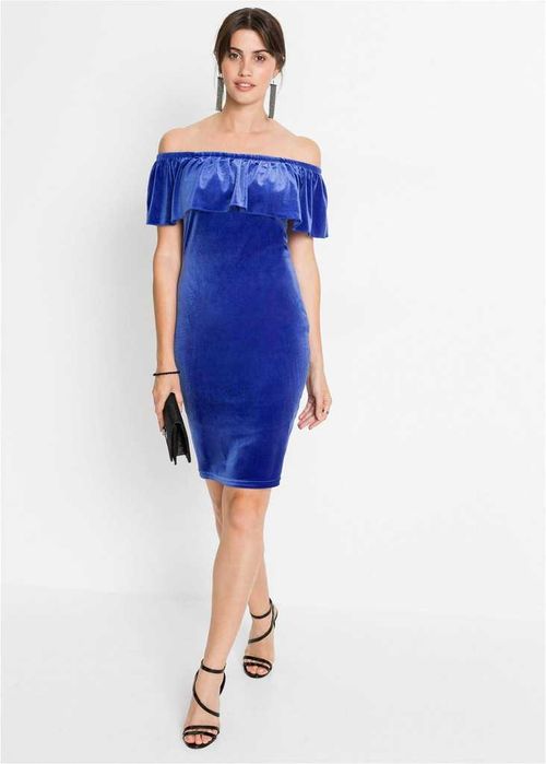 Aksamitna Śliczna Sukienka Hiszpanka Ołówkowa 32-34 XS-S Bon Prix