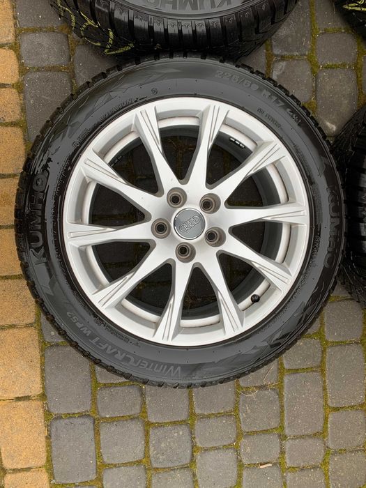 Koła zimowe 17' alufelgi +nowe opony zimowe Kuhmo 225/50 R17 a4b9 audi