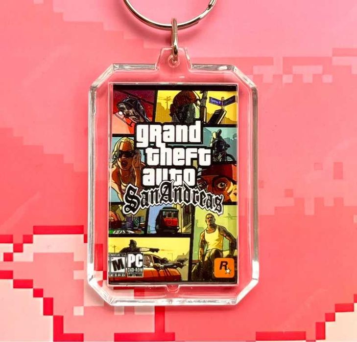 Brelok GTA San Andreas - mini okładka gry PC