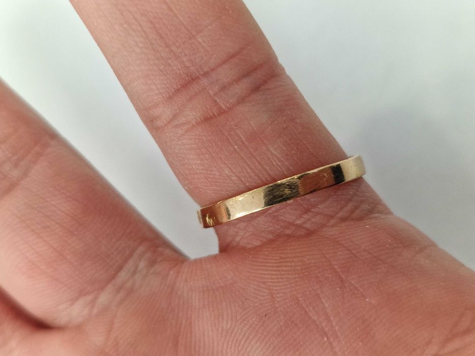 Złoty pierścionek/ 585/ 6.81 gram/ R21/ Aleksandryt/ XX wiek