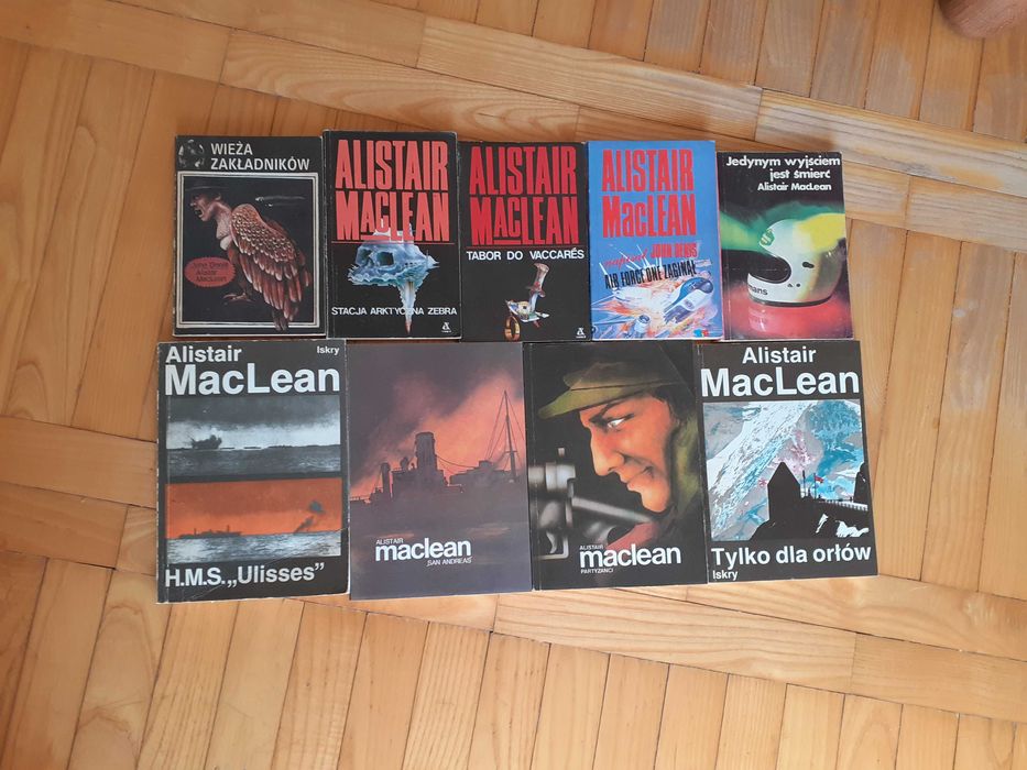 Alistair  MacLean mistrz sensacji ; 37 tytułów , każdy można kupić oddzielnie.