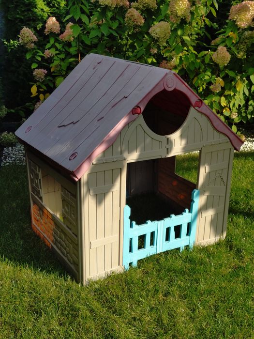 Domek ogrodowy dla dzieci plastikowy składany