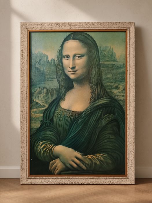 Réplica de quadro Mona Lisa, 120x80x3cm