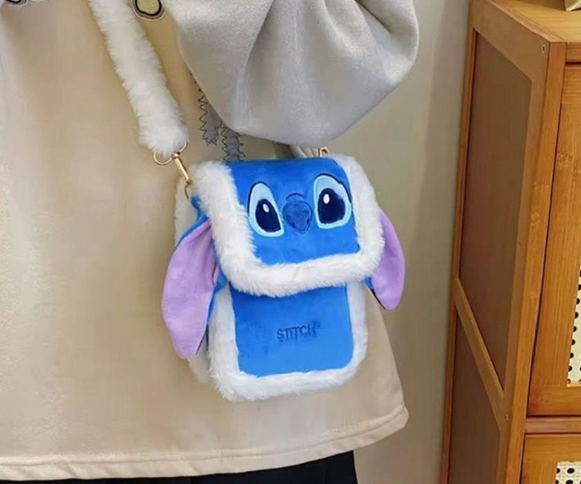 Stich Disney Стіч стильна сумочка з хутром і довгою ручкою