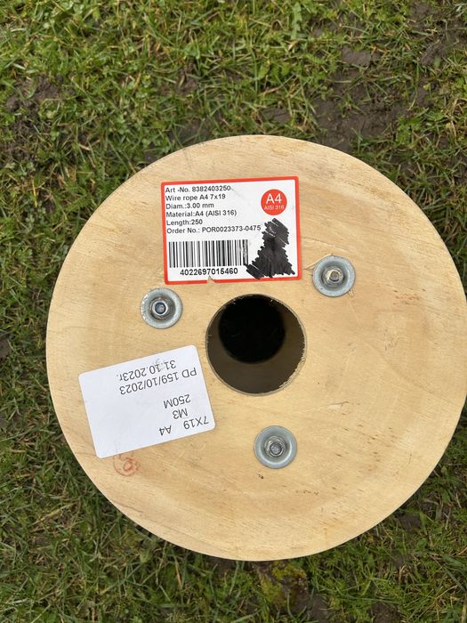 3mm LINA LINKA kwasoodporna nierdzewna  A4 7x19