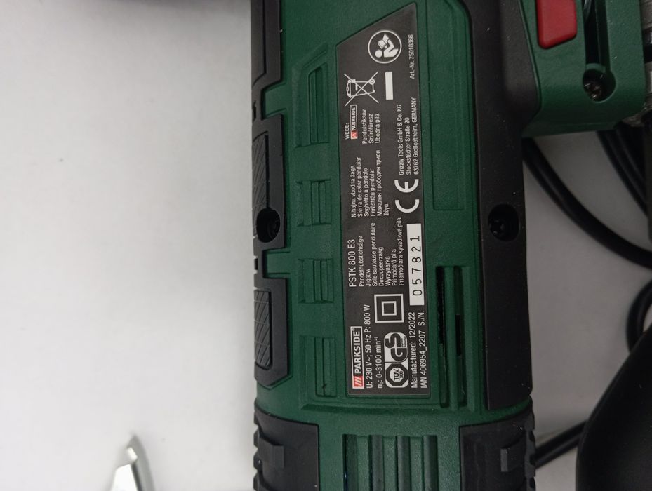 Електричний лобзик Parkside PSTK 800 E3, лобзик парксайд мережевий