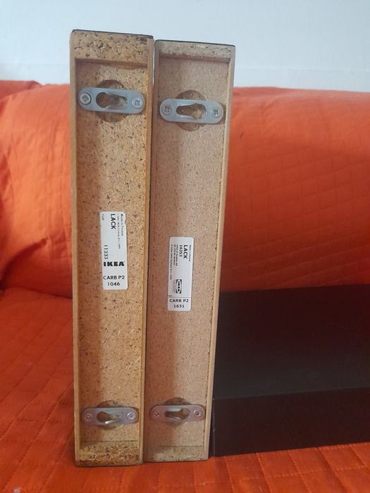 Estantes de parede ikea modelo  lack