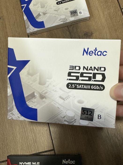 Нові SSD 256, 512 GB 1 TB Netac 2.5" SATA ссд
