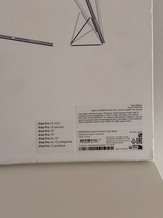 Capa iPad Pro m4 M5 13 polegadas nova