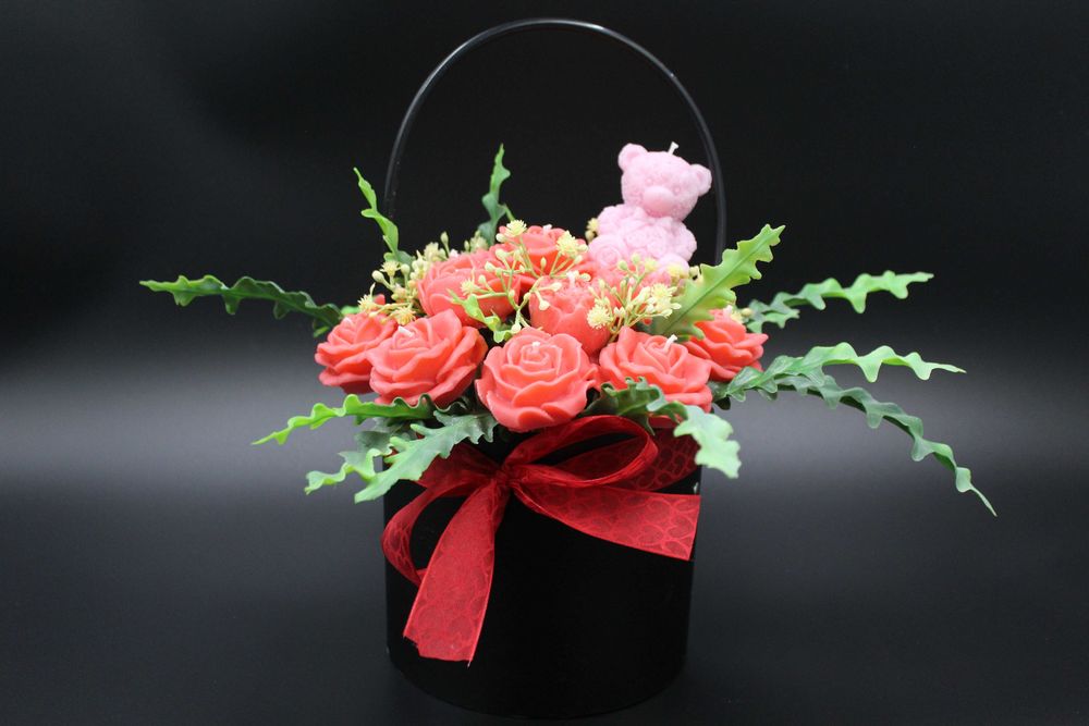 Bukiet ze świec sojowych / Flowerbox