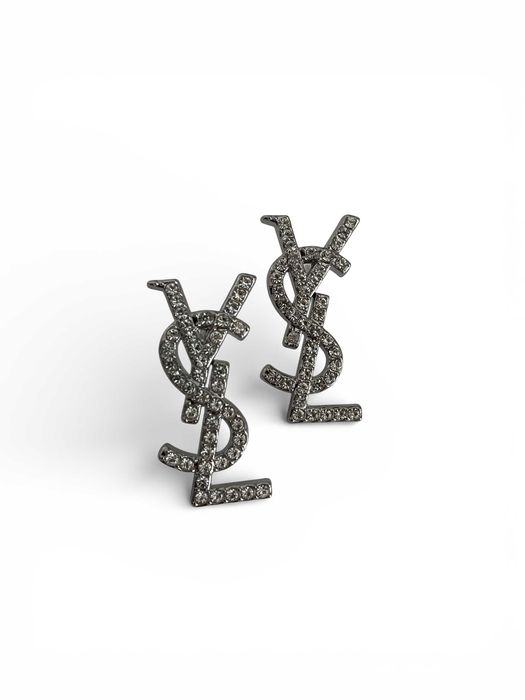 Ysl yves saint laurent slp kolczyki srebrne