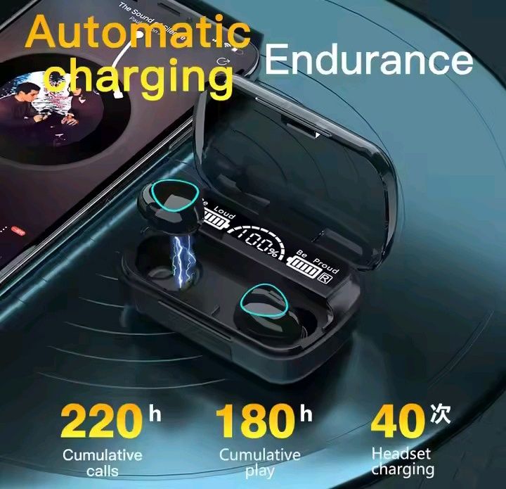 Безпровідні навушники True Wireless з павербанком Bluetooth 5.3
