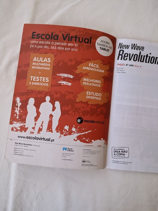 Inglês 8º - Workbook / Caderno de Atividades - "New Wave Revolution 8"