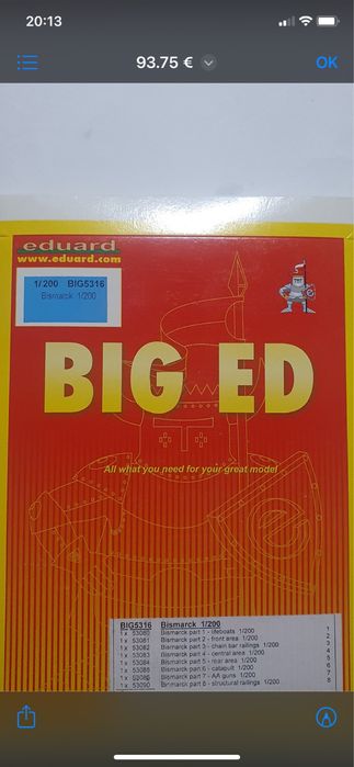 Modelismo Trumpeter Bismarck 1/200