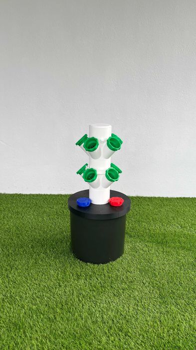 Wieża hydroponiczna Shopollo - 2 poziomy, 10 gniazd