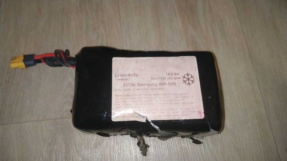 Готова збірка, акумулятор 6S3P Samsung 50S, 15000mAh