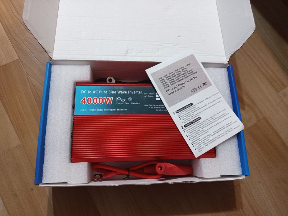 Перетворювач інвертор з чистим  синусом 12в/220в 4000 Watt