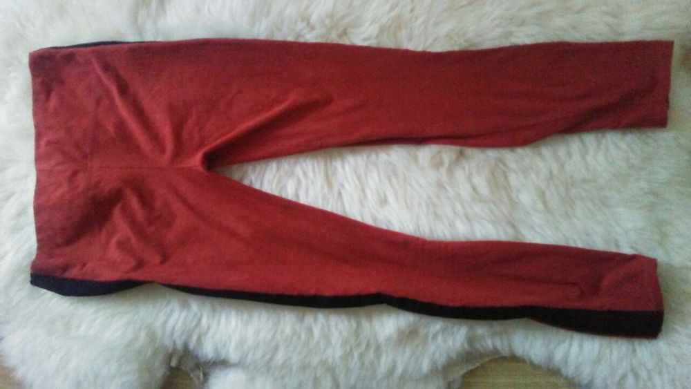Legginsy marchewkowe zamsz