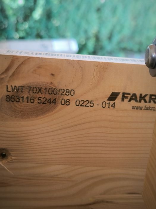 Schody strychowe FAKRO LWT  70x100/280