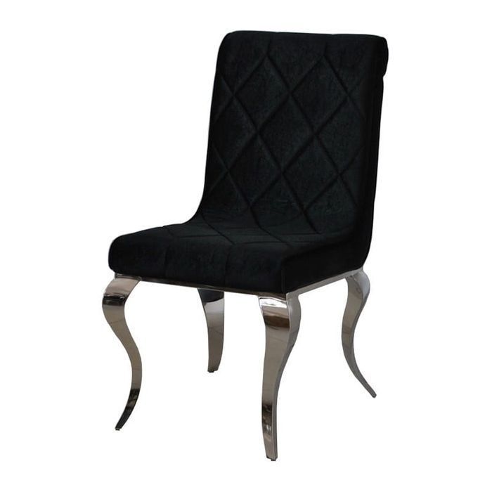 Krzesło glamour Hamilton Black krzesło tapicerowane