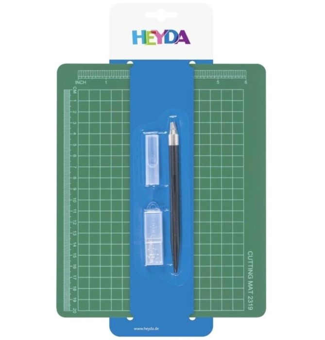 Zestaw do cięcia podkładka + skalpel Heyda blister,
