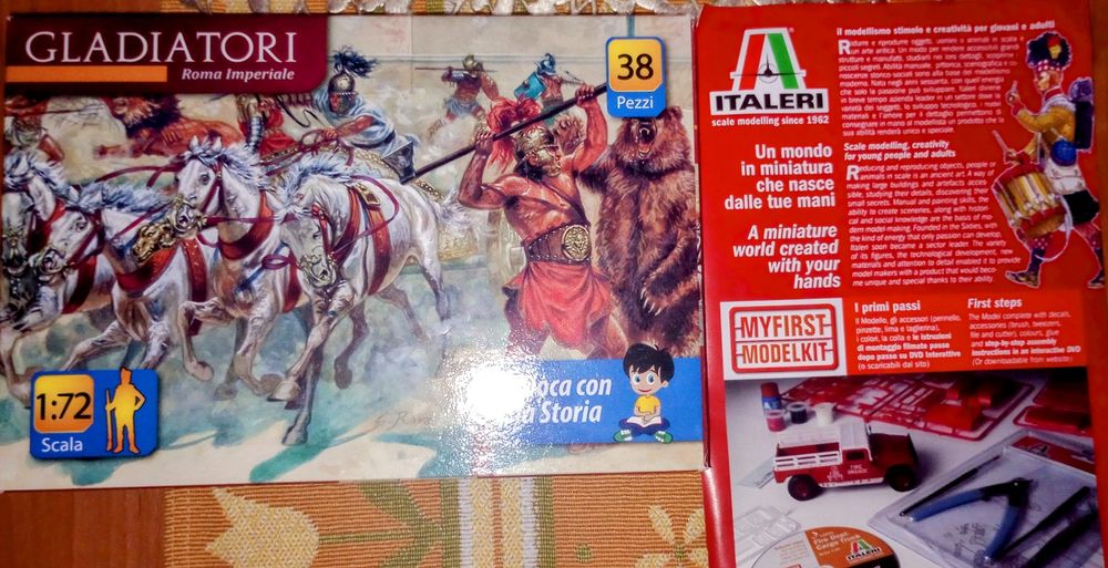 Figurki Gladiatorów Italeri skala 1:87 Pierwsza edycja