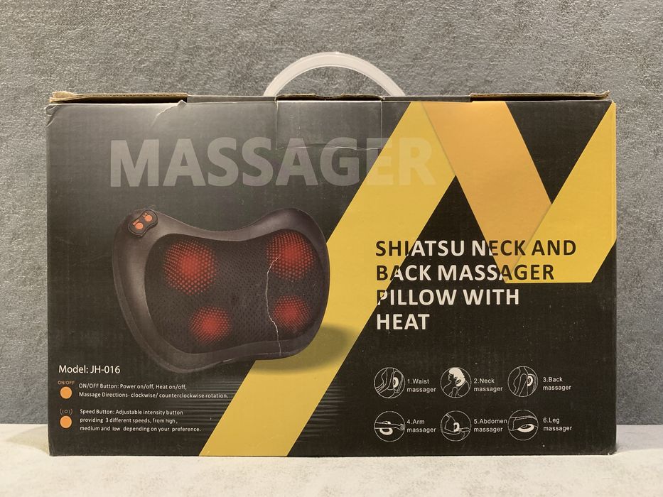 Масажна подушка Shiatsu для шиї та спини з підігрівом