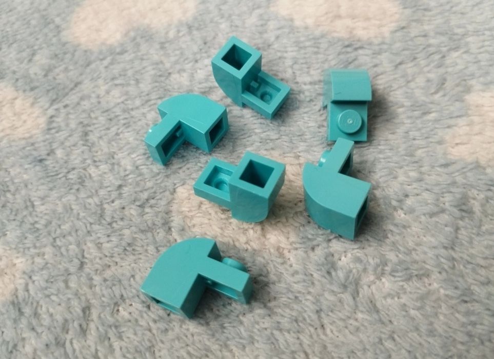 Lego 6091 Skos 2x1x1 1/3 Medium Azur 6 szt. N