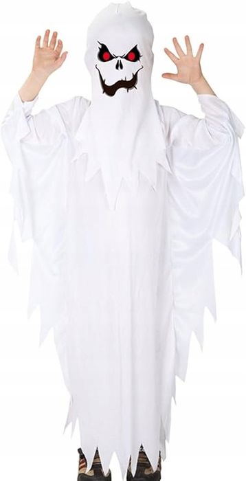 Strój Straszydło Duch Duszek na Halloween dla Chłopców roz M 110-120cm