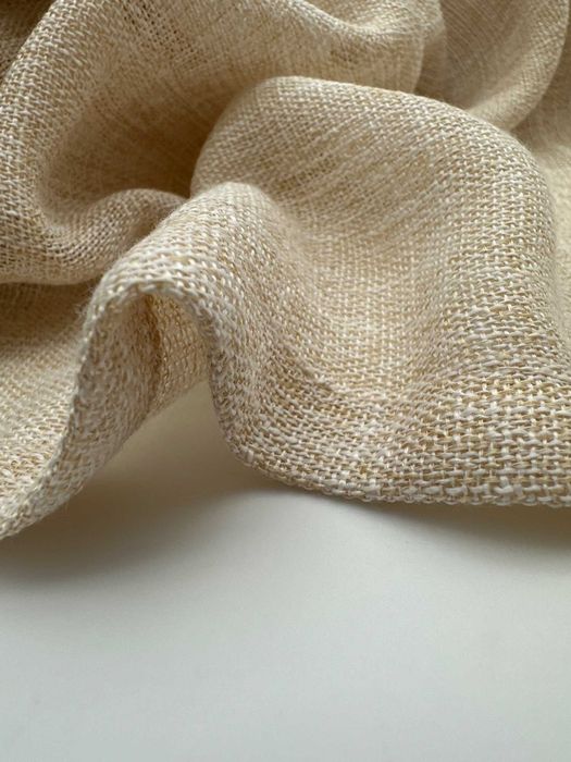 Pack de 2 Cortinas Eyelet Efeito Linho 140×245 cm Bege