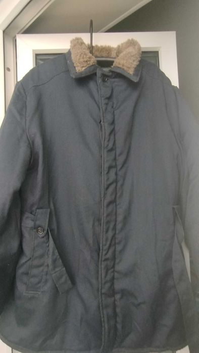 Фуфайка с меховым воротником