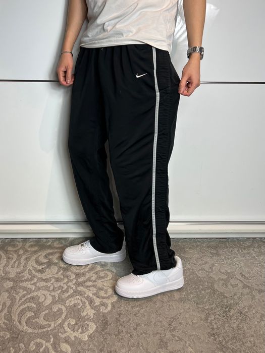 Baggy Spodnie Nike Small Logo Swoosh Black Y2K Szerokie